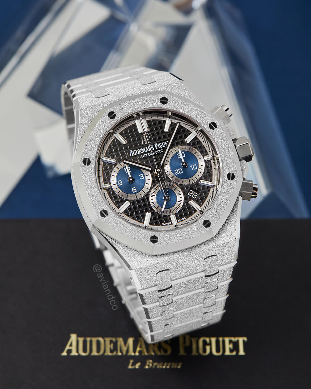 Audemars Piguet Royal Oak Stainless Steel Luxury Watch with Chronograph Function.