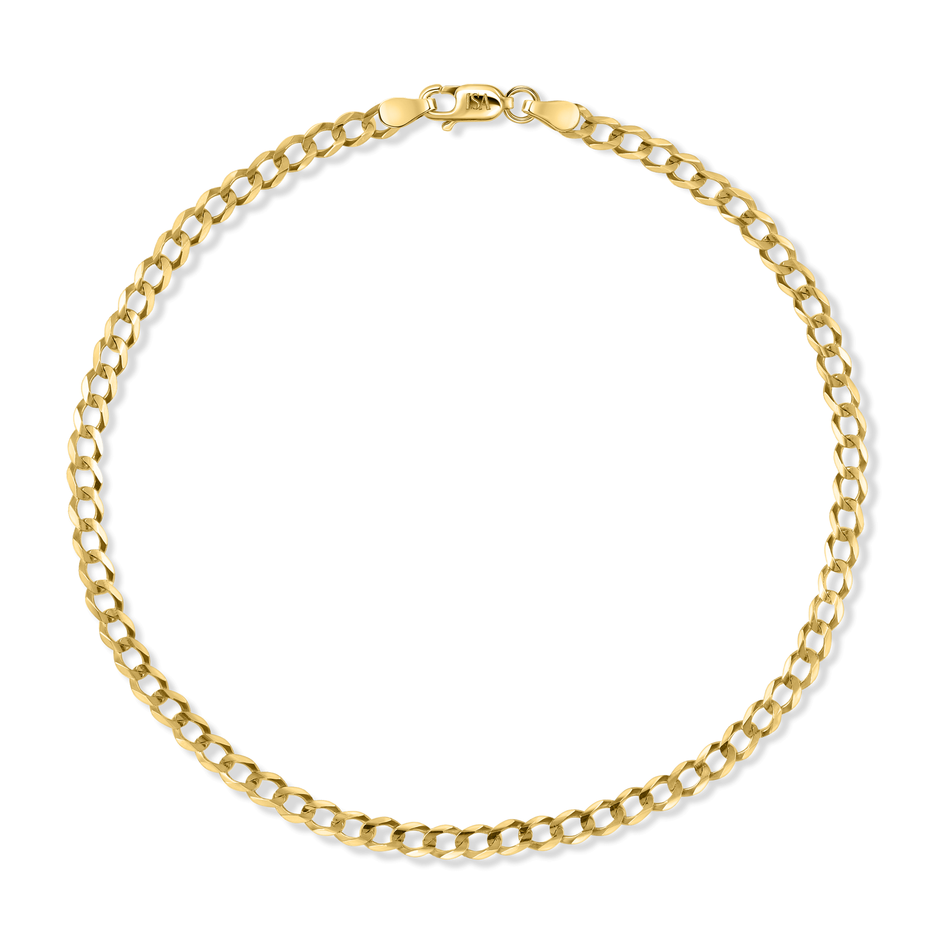 14K Yellow Gold Isa Grutman Jewelry Displayed on White Background.