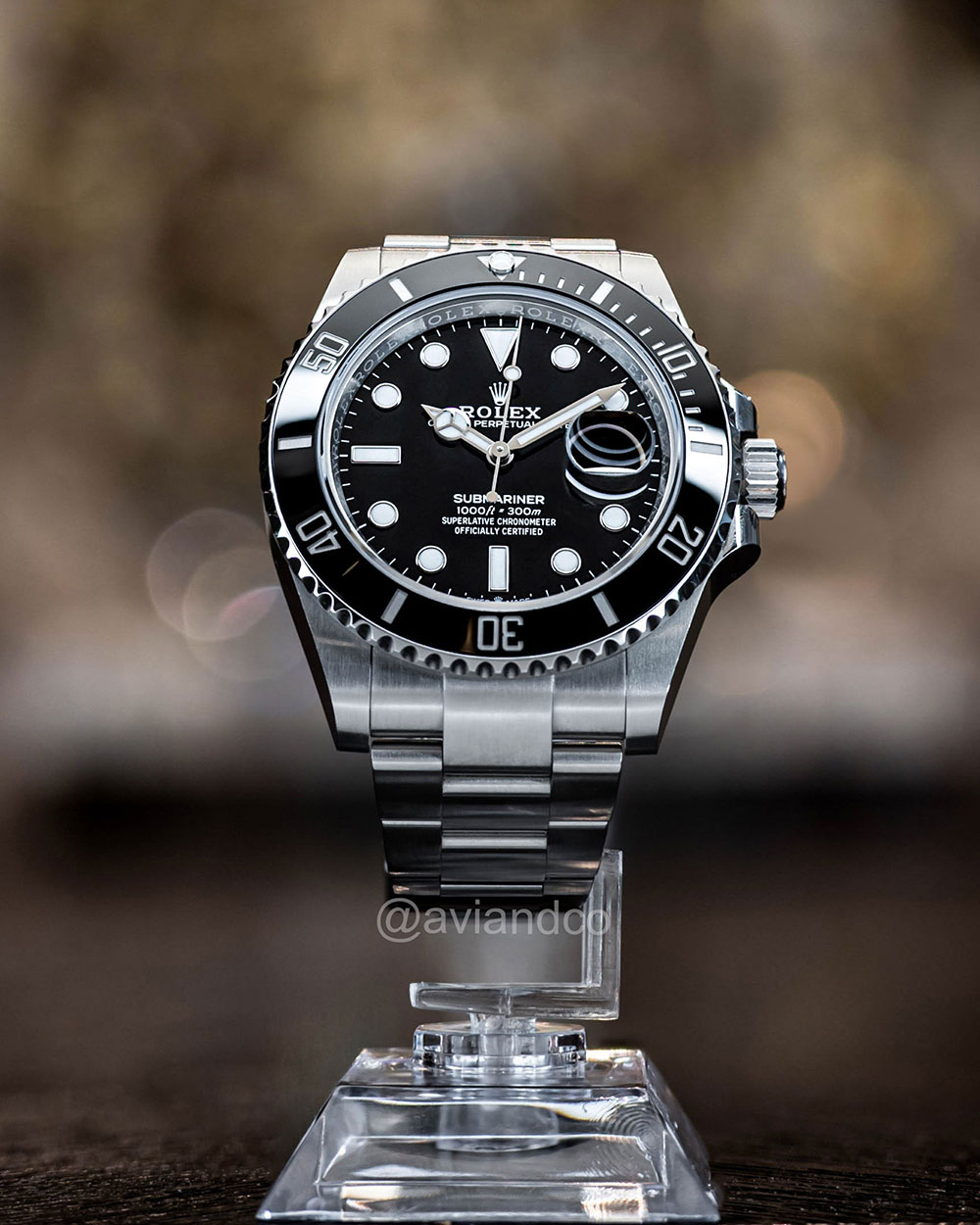 Rolex Submariner, black index dial &ndash; Oyster bracelet
