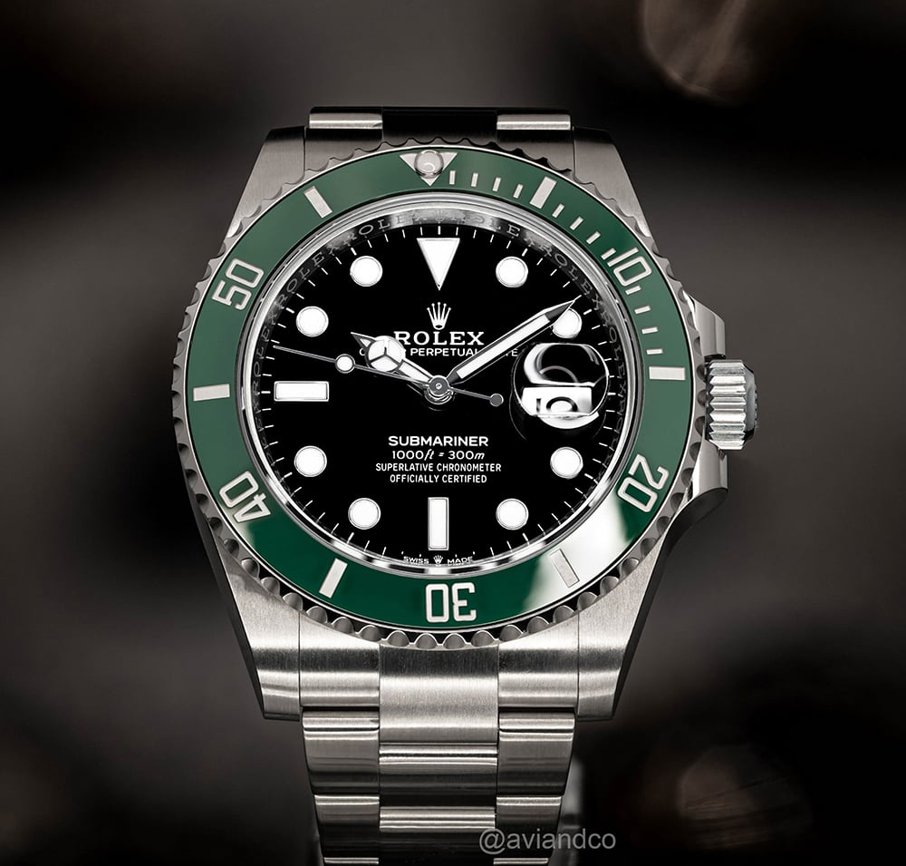 Rolex Submariner Reference #126610LV, Stainless Steel, Green Bezel