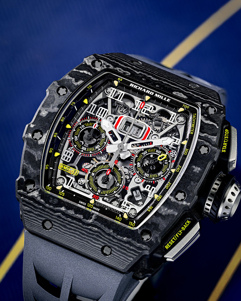 Richard Mille RM 11-03, Carbon Fiber and Titanium, Flyback Chronograph