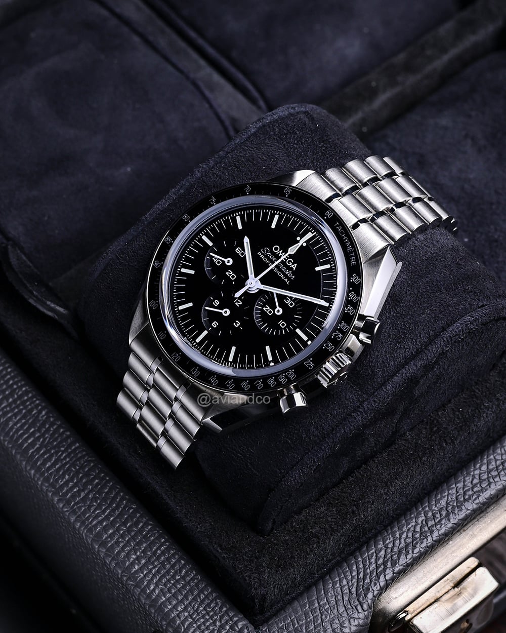 OMEGA Speedmaster “Moonwatch,” black dial, 42 mm