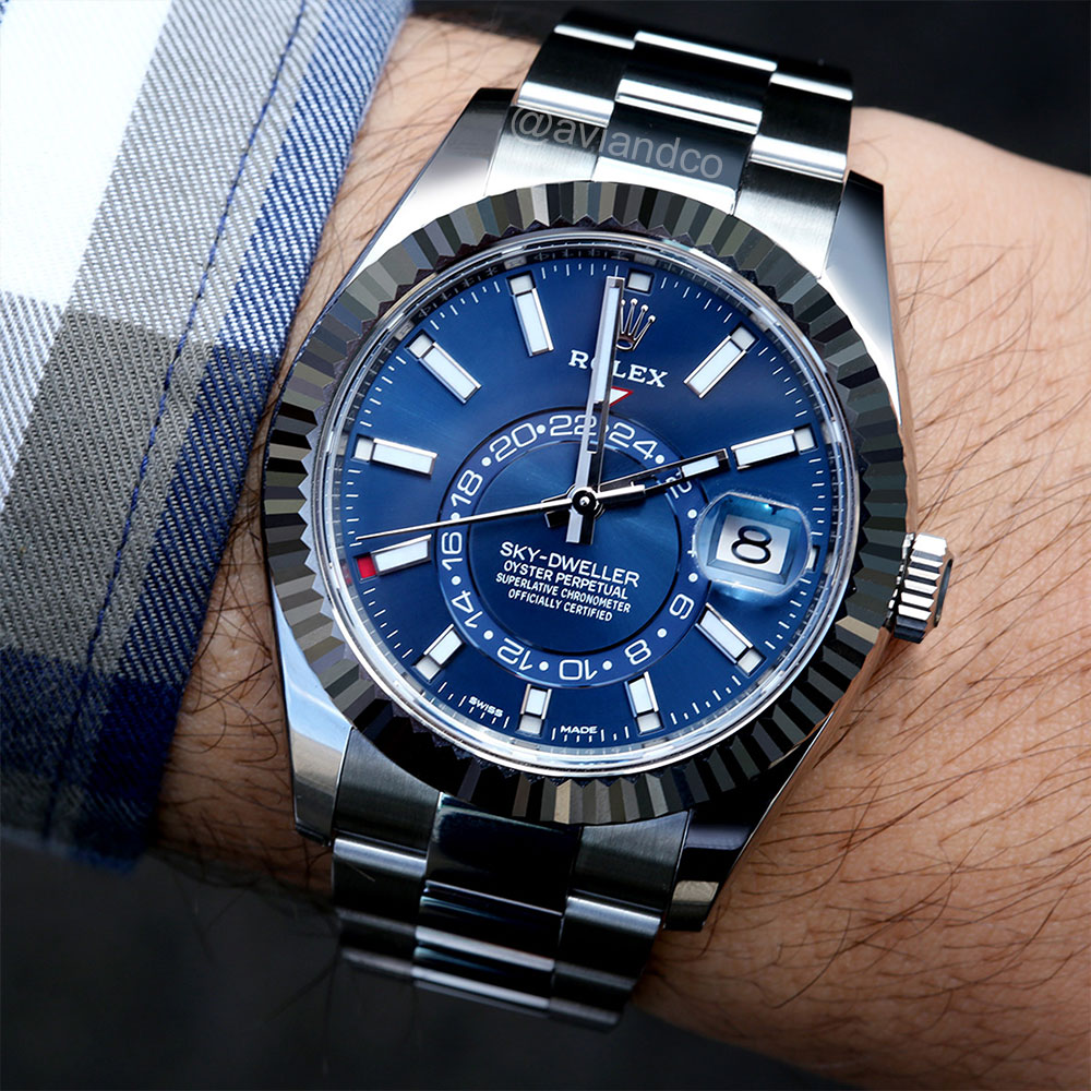 Rolex Sky-Dweller, Reference #336934, blue index dial