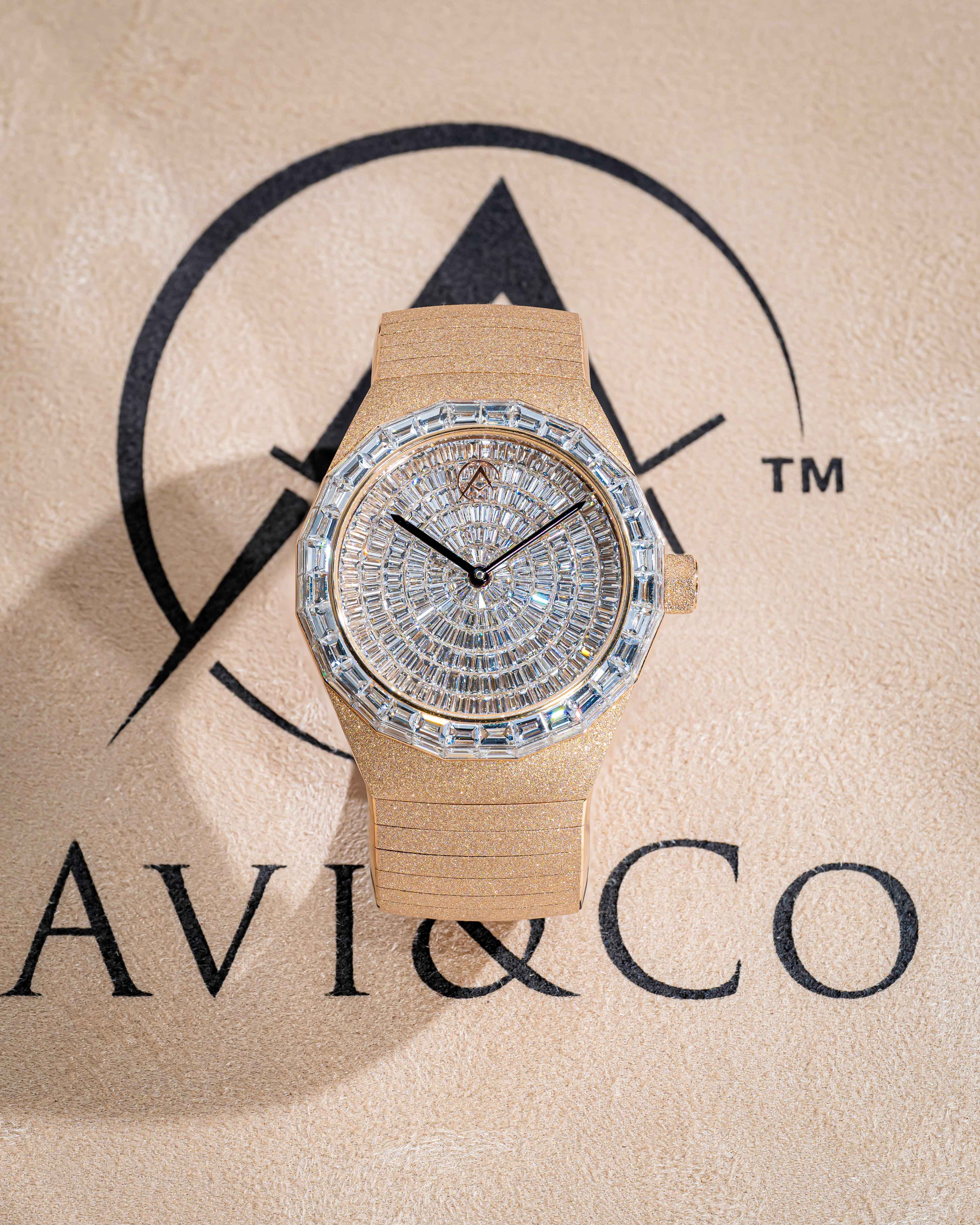 40 mm Limited Edition Avi & Co. Timepiece from The Frosted Collection.