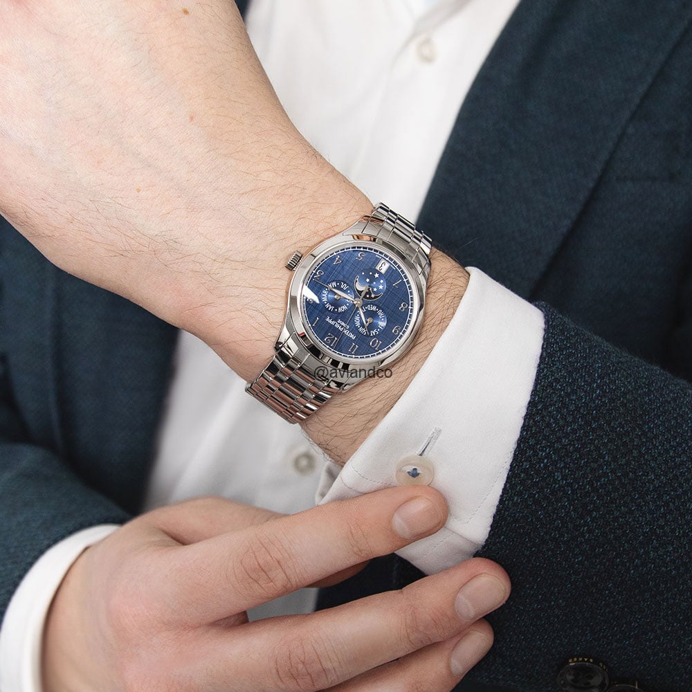 Patek Philippe Complications, annual calendar, moon phase display