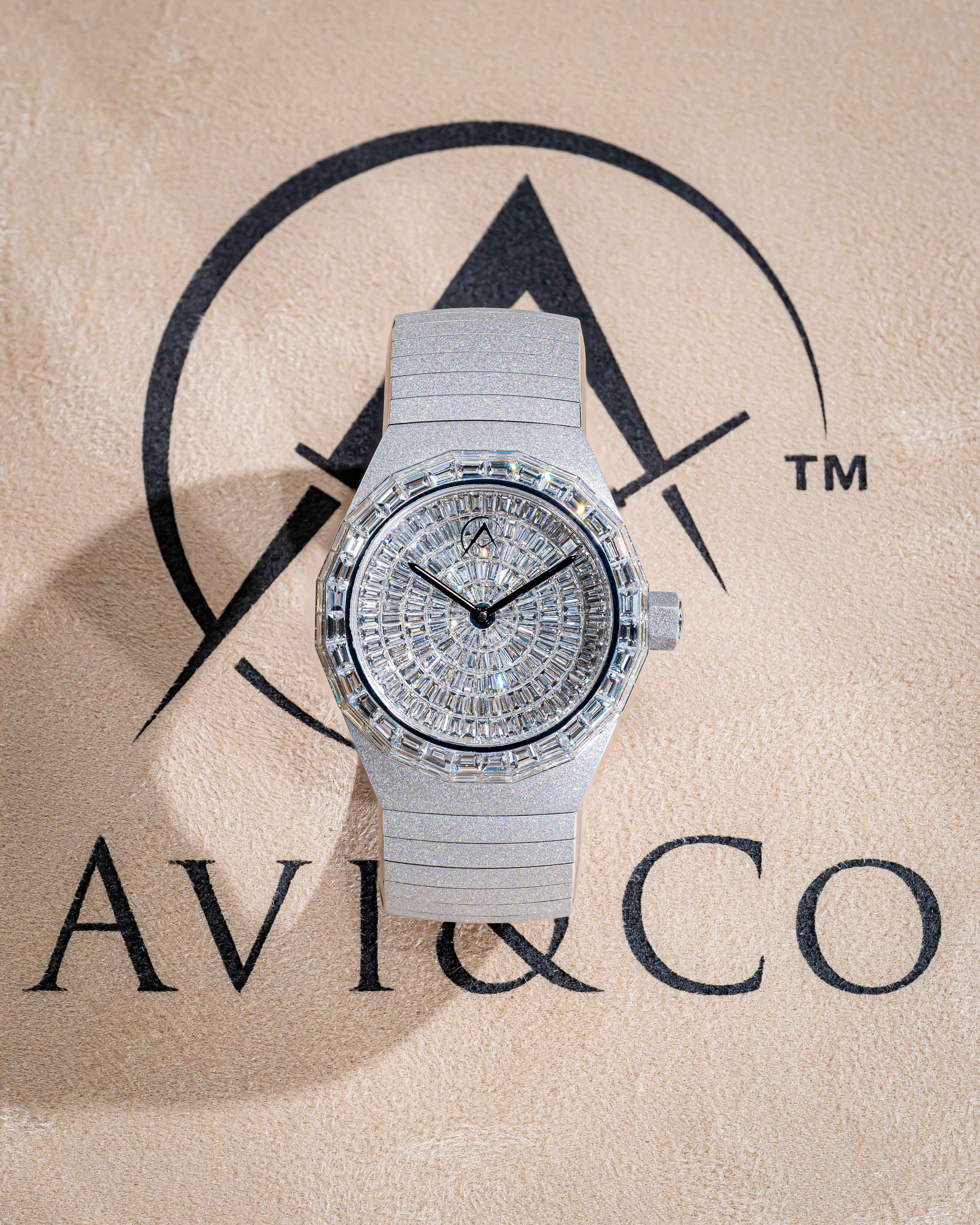 40 mm Limited Edition Avi & Co. Timepiece from The Frosted Collection.