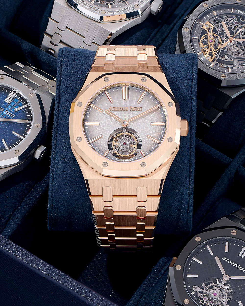 Audemars Piguet Royal Oak Tourbillon, 18K Rose Gold, Grey Index Dial