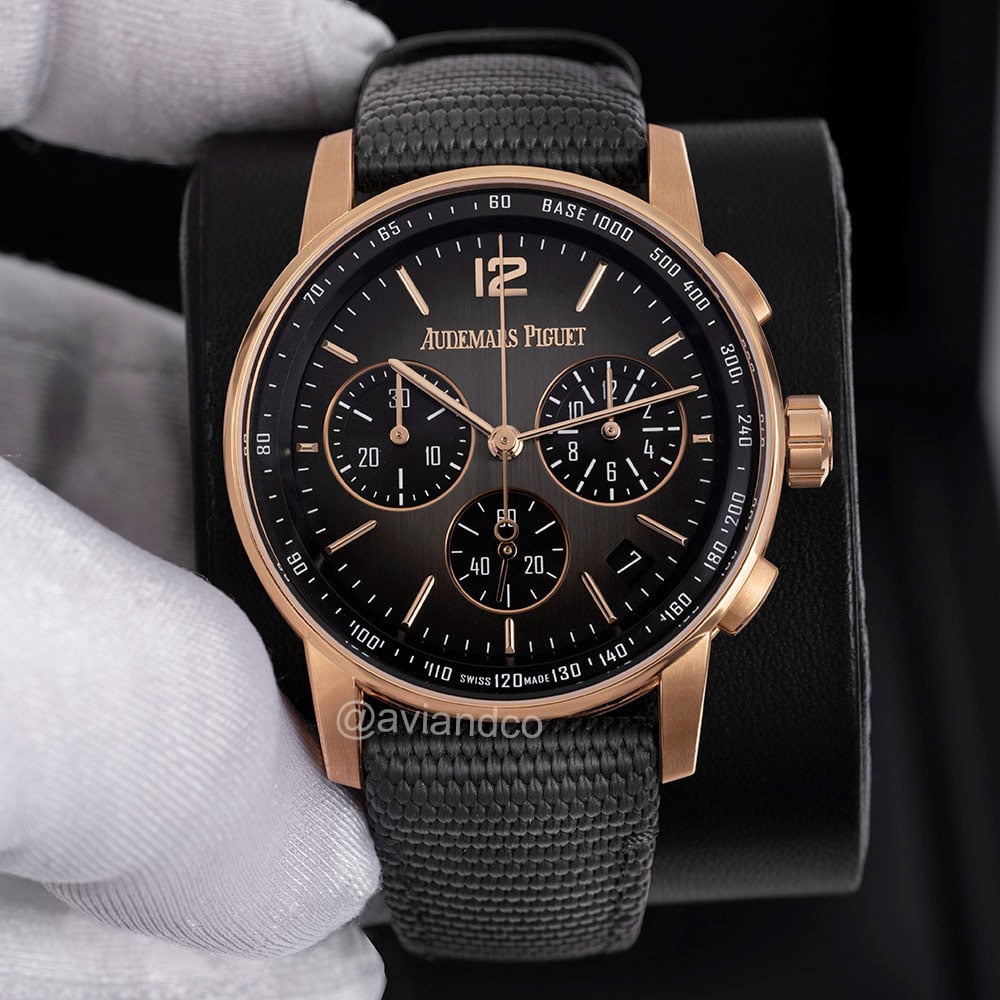 Audemars Piguet Code 11.59, Ceramic and 18K Rose Gold, Grey Dial, 41 mm