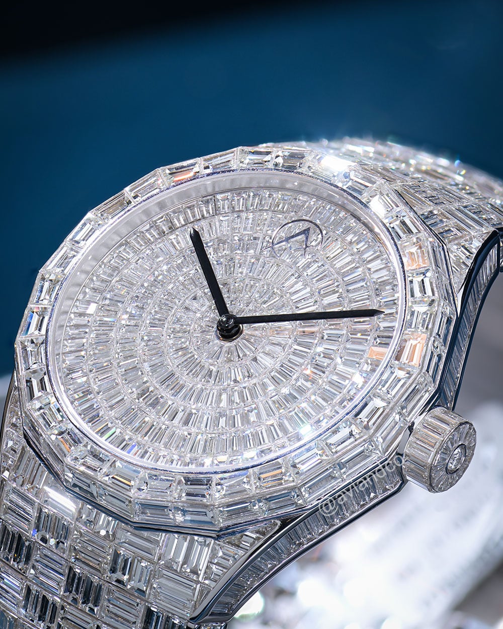 Avi & Co. Iced Collection, 18K White Gold, AH17