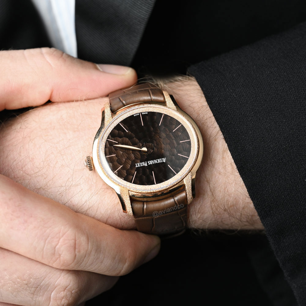 Audemars Piguet Millenary, 18K Rose Gold, Brown Dial, 40 mm