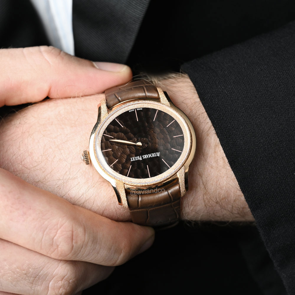 Audemars Piguet Millenary, 18K Rose Gold, Brown Dial, 40 mm