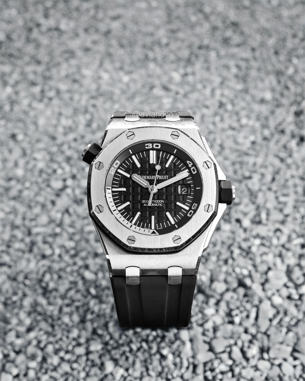Audemars Piguet Royal Oak Offshore, 18K White Gold, Limited Edition Diver, Black Dial