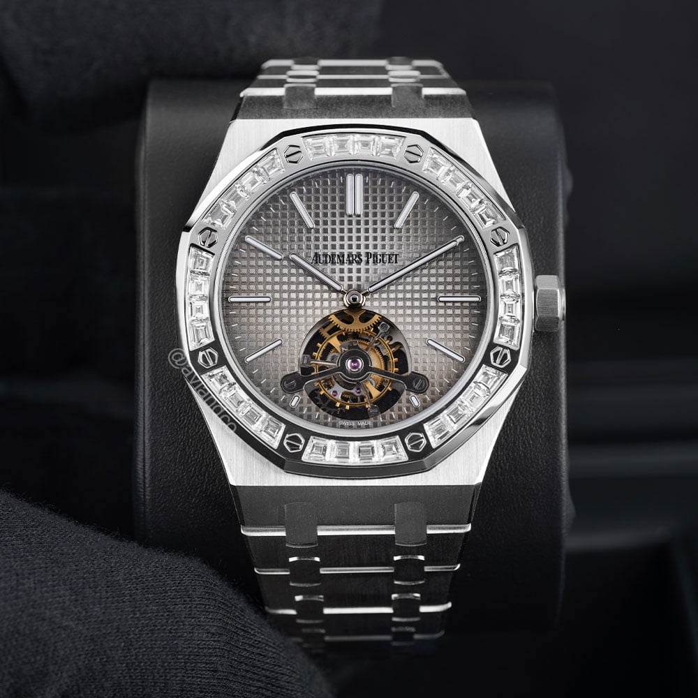 Audemars Piguet Royal Oak Tourbillon, Platinum, Smoke Grey Dial
