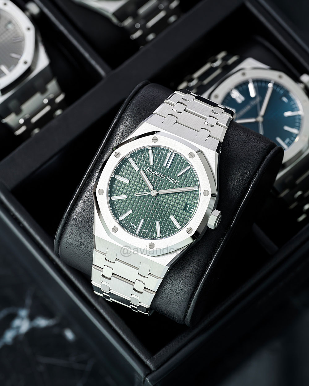Audemars Piguet Royal Oak, 15510ST, stainless steel, green index dial