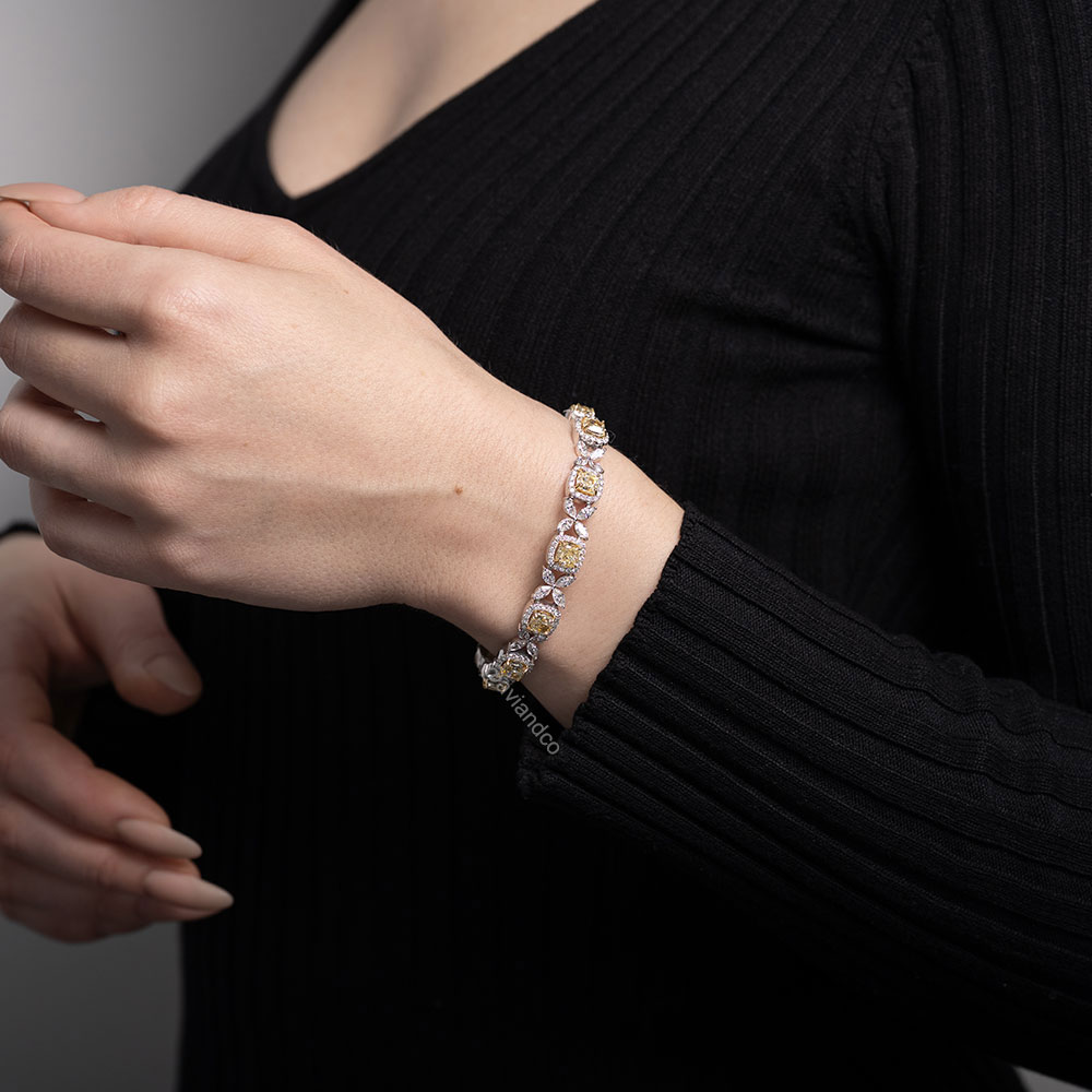 Avi & Co. Fancy Yellow Floret Bracelet