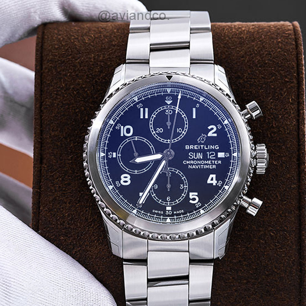 Breitling Navitimer 8, Steel, Blue Arabic Dial