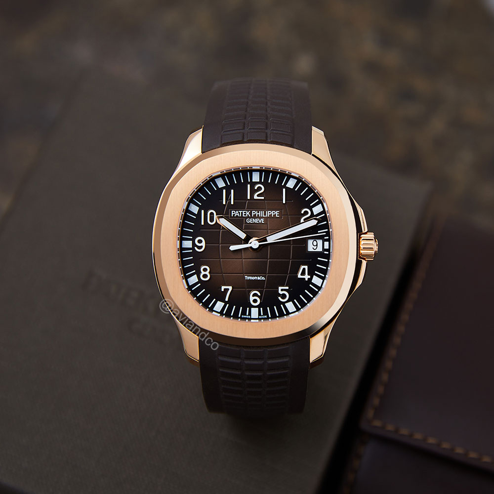 Patek Philippe Aquanaut, 18K Rose Gold, Brown Dial