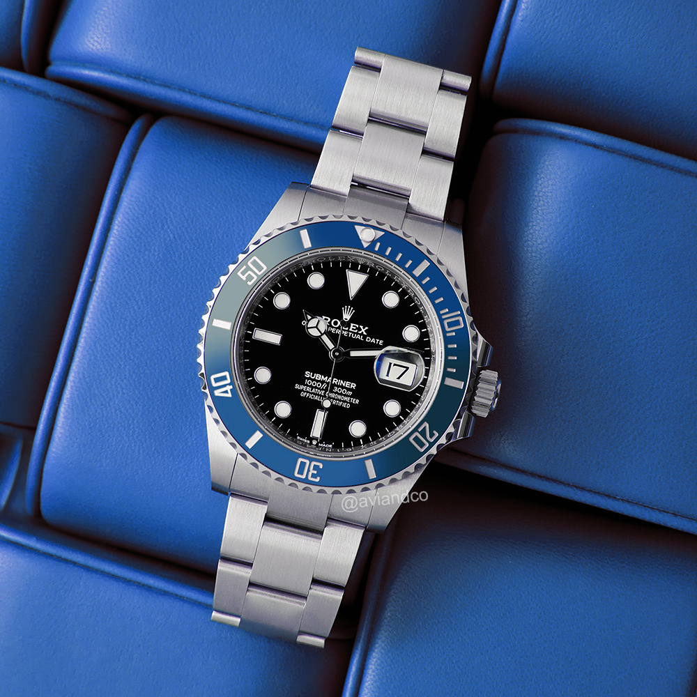 Rolex Submariner “Cookie Monster,” stainless steel, 41 mm