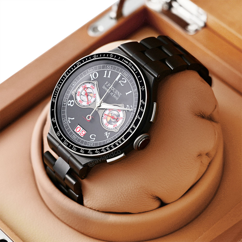 F.P. Journe Rattrapante, Titanium, Grey Arabic Dial, 44 mm