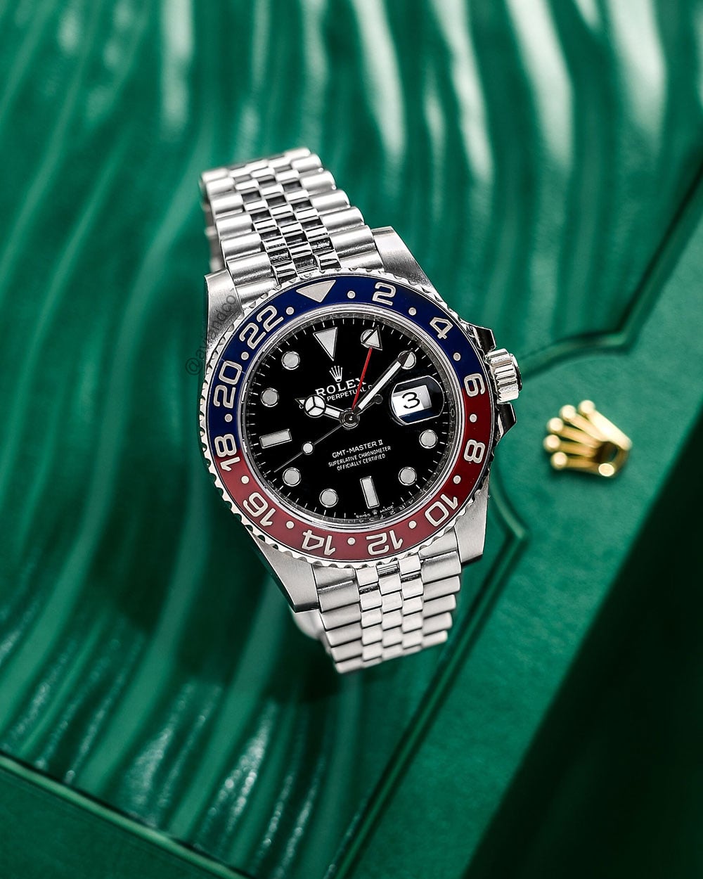 Rolex GMT-Master II “Pepsi,” Jubilee bracelet