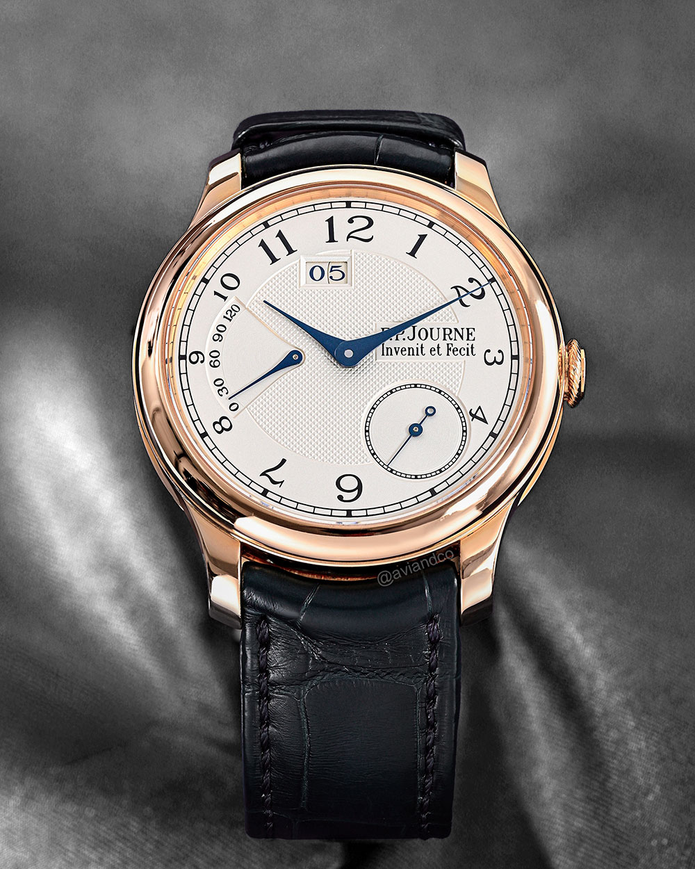 F.P. Journe Octa Automatique Reserve, 18K Rose Gold, Guilloche Silver Dial, 40 mm