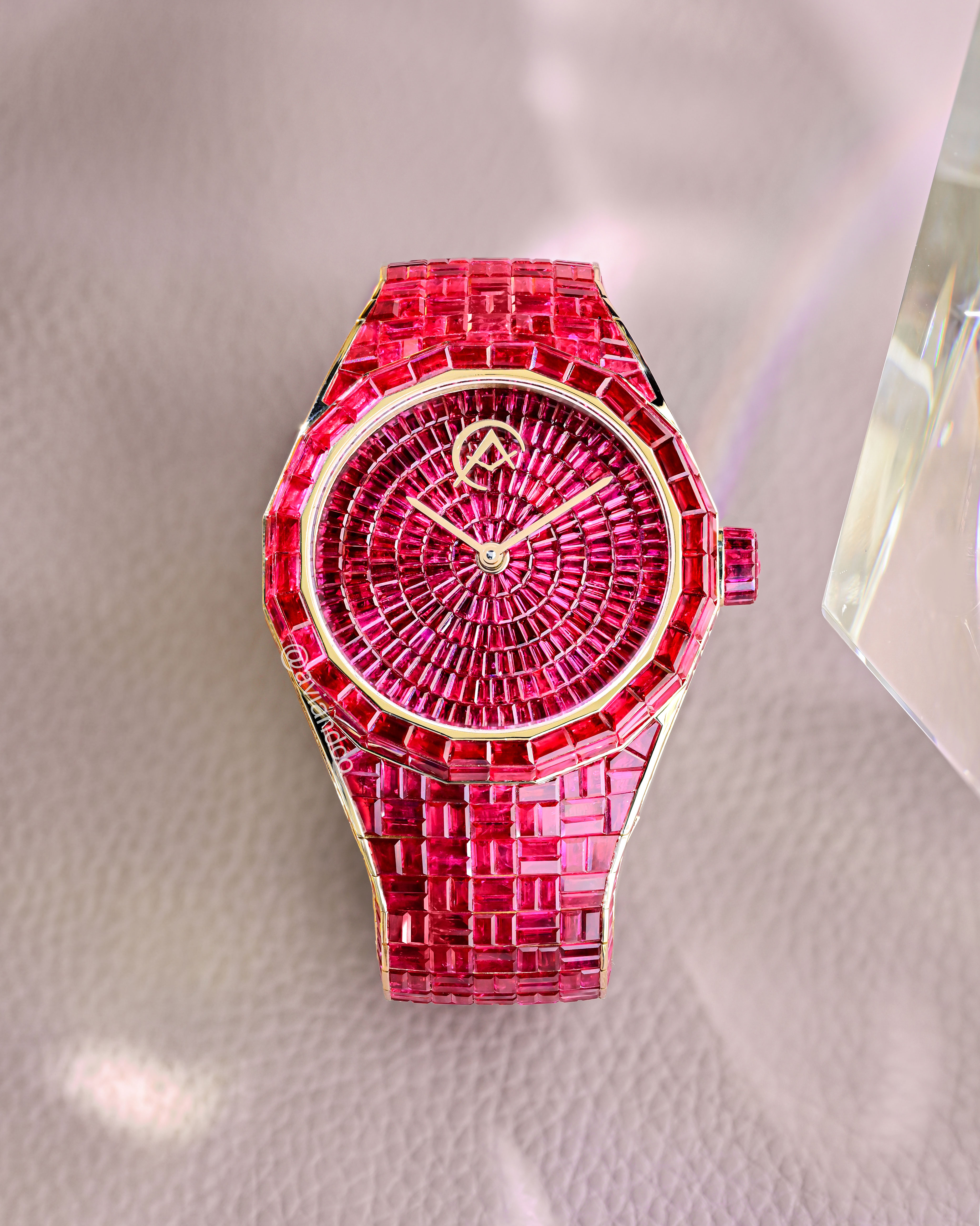 Avi & Co. Hue Collection Red Ruby Watch