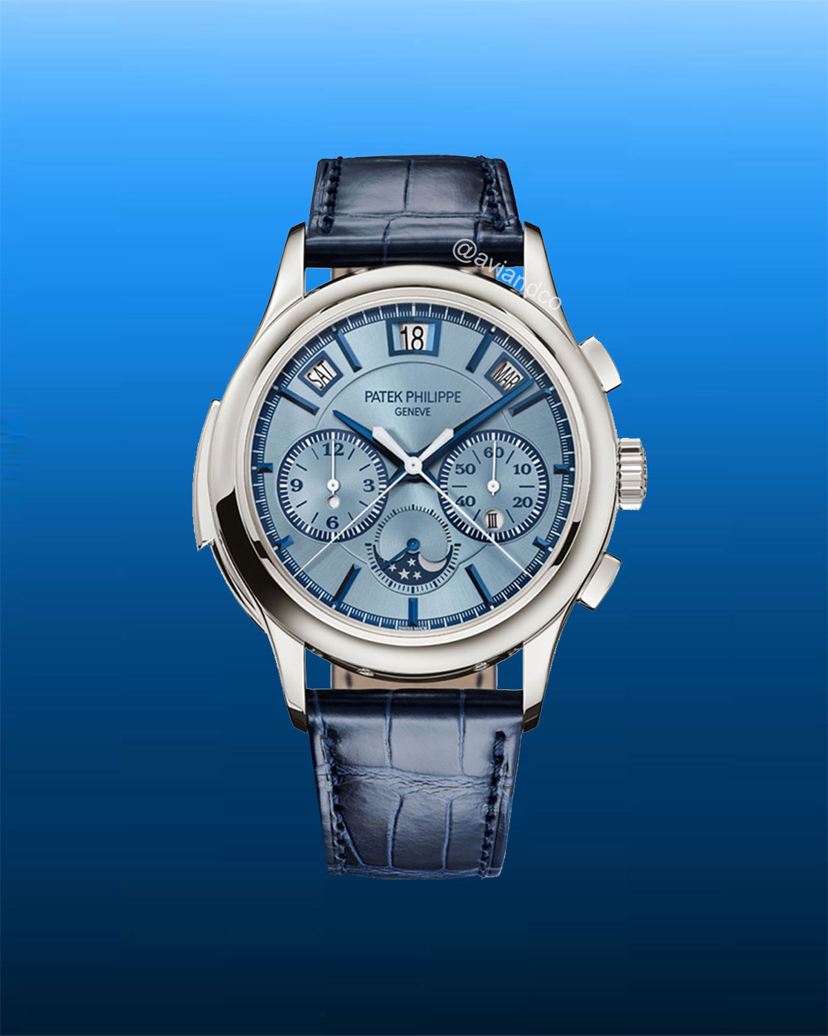 Patek Philippe Grand Complications, White Gold, Ice Blue Dial