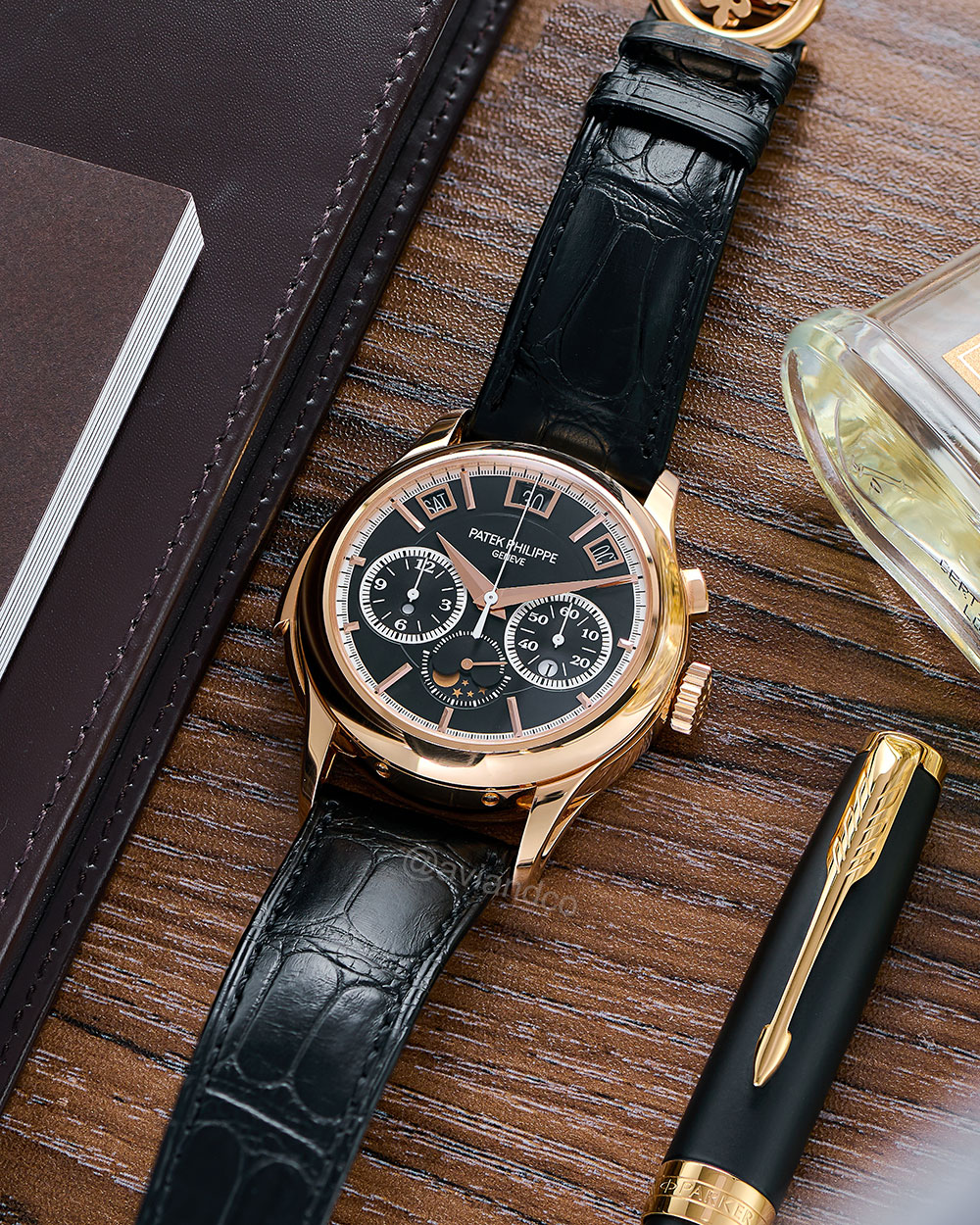 Patek Philippe Grand Complications, 18K Rose Gold, Black Dial