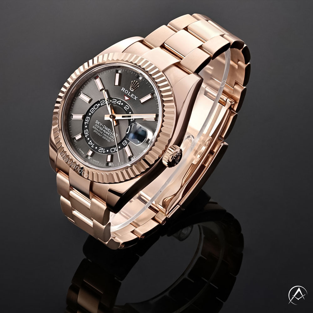 Rolex Sky-Dweller Watch, 18K rose gold