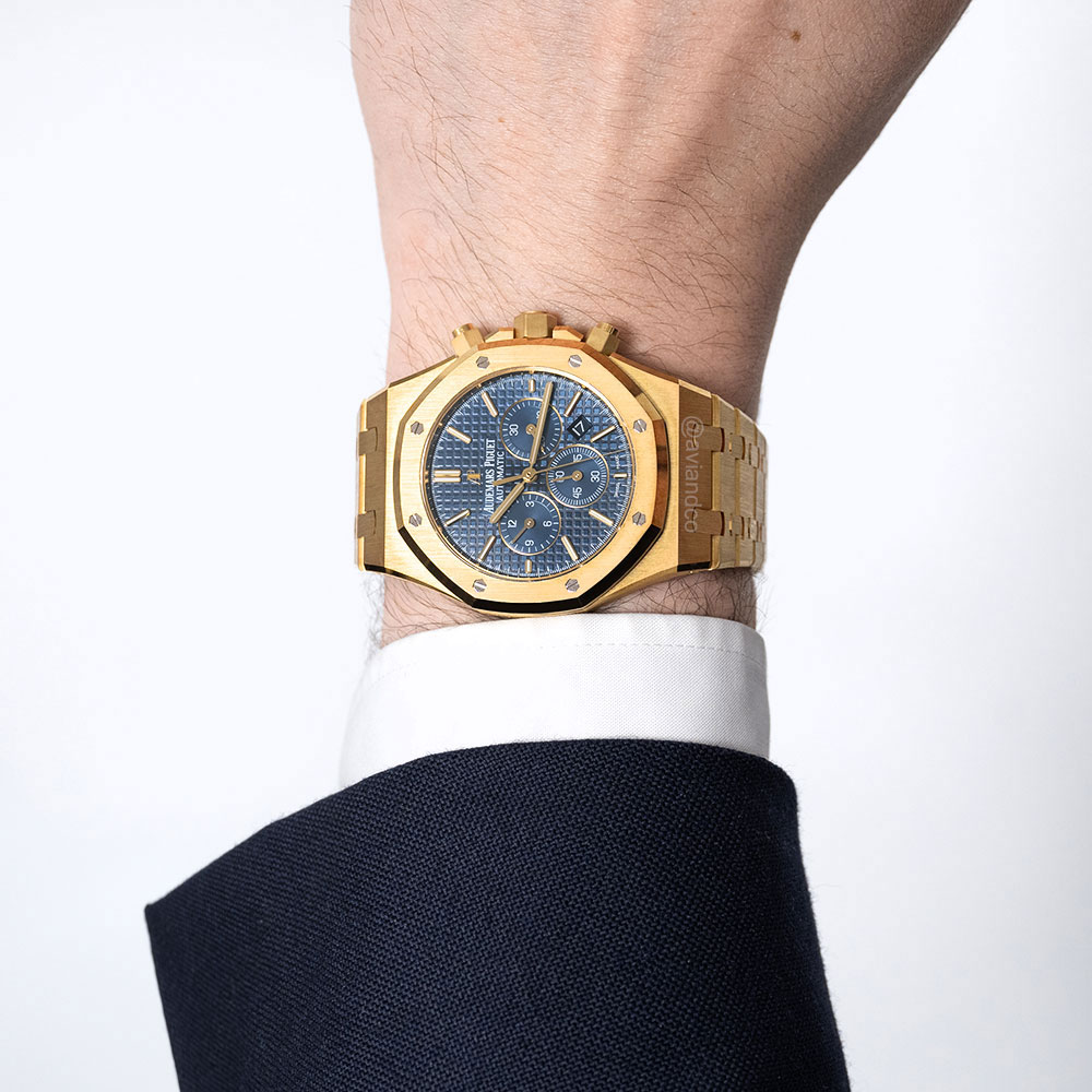 Audemars Piguet Royal Oak watch, 18K yellow gold, 41 mm