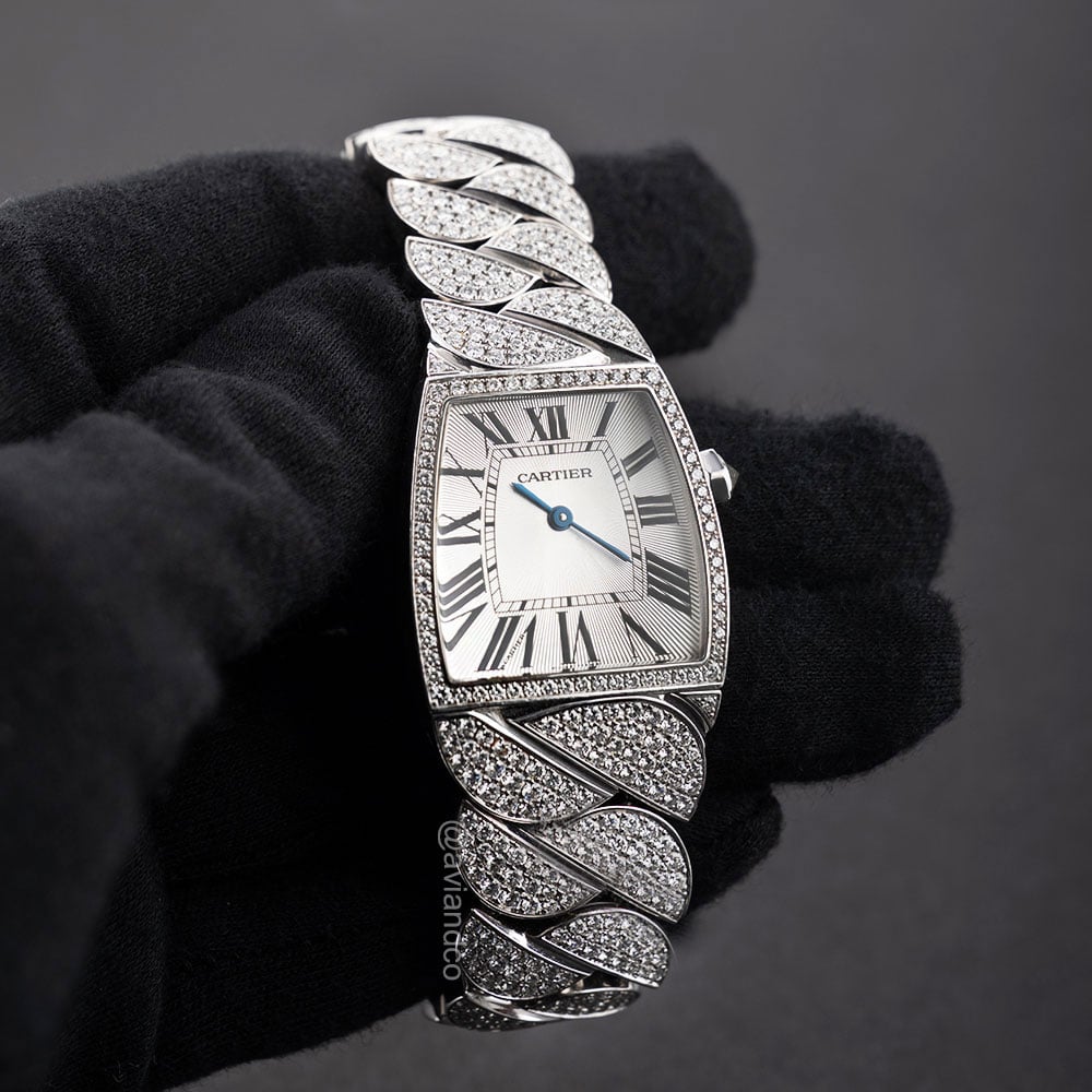 Cartier La Dona De Cartier, 18K White Gold, Silver Roman Dial