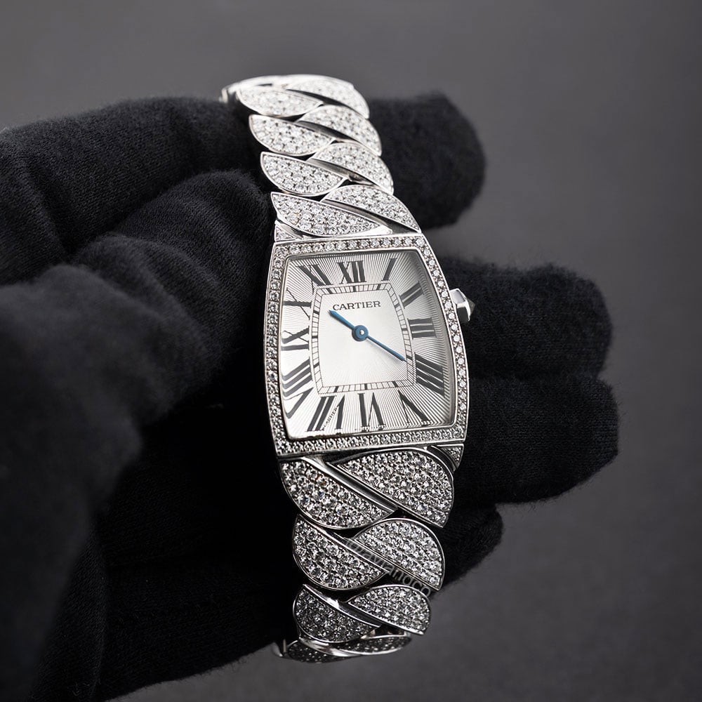Cartier La Dona De Cartier, 18K White Gold, Silver Roman Dial, 29 mm