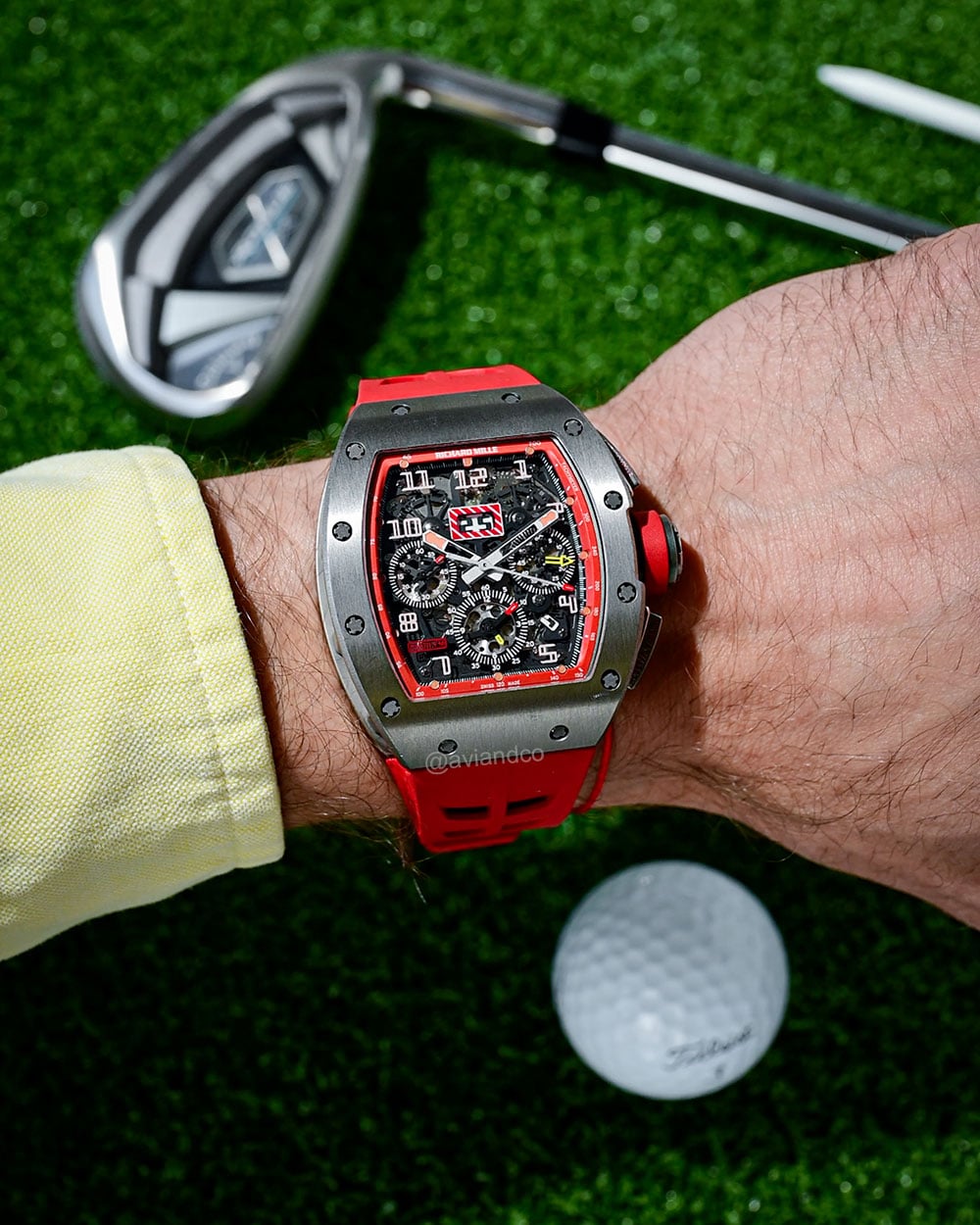 Richard Mille RM 011 Felipe Massa, Titanium, Skeleton Dial, 50 mm