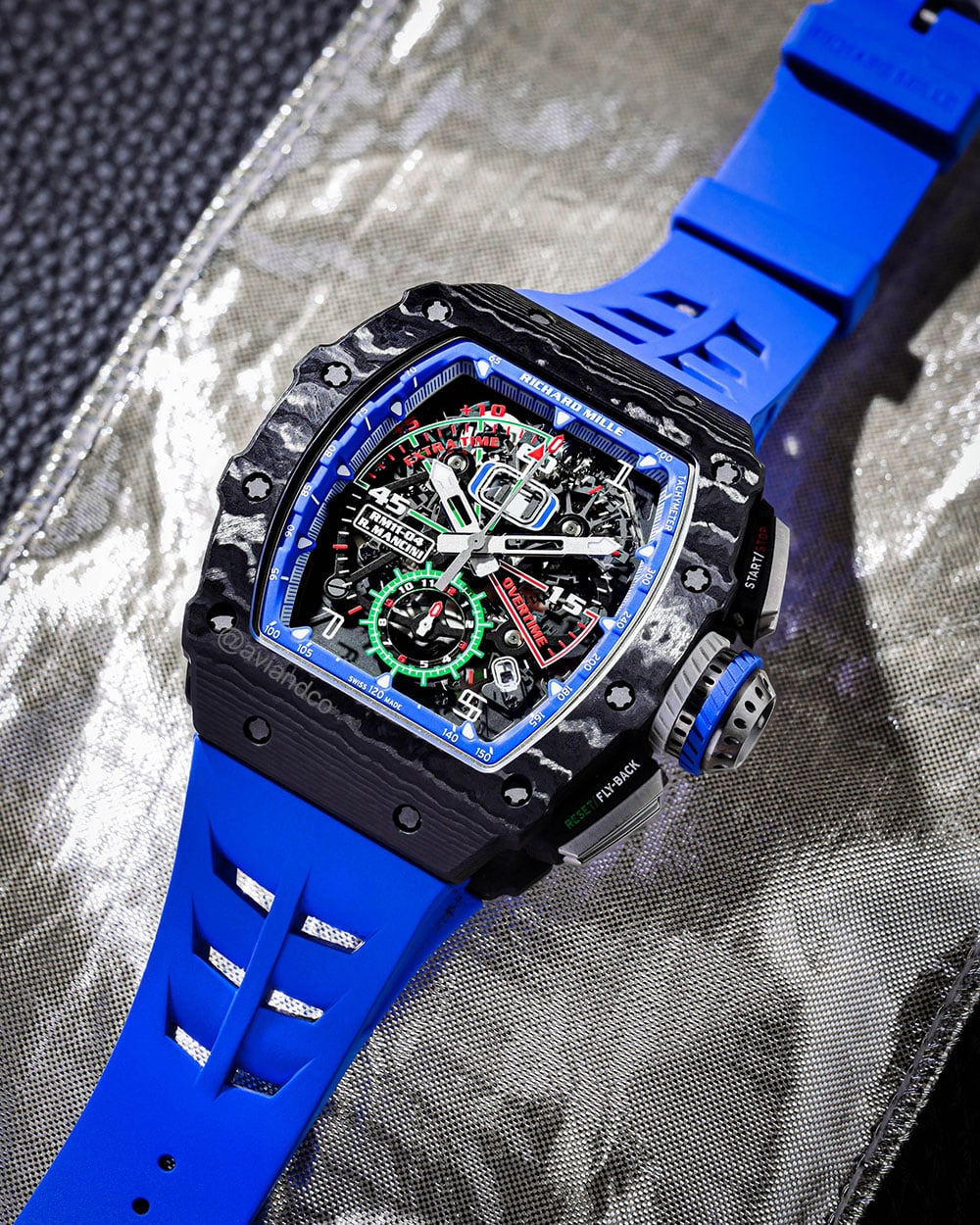 RM 11-04, Mancini Carbon TPT, Skeleton Dial, 50 mm
