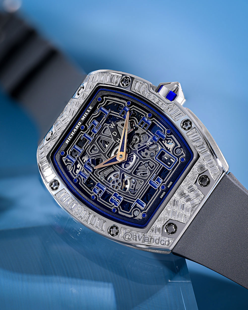 Richard Mille RM 67-01, Platinum, Diamond Bezel, Skeleton Dial
