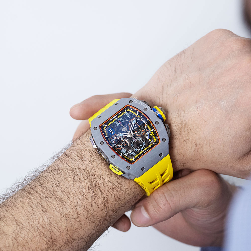 Richard Mille RM 65-01 – yellow rubber strap