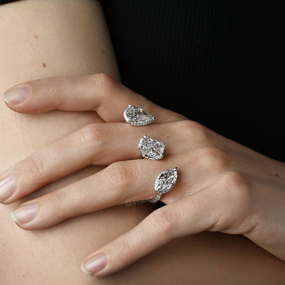 Diamonds by Avi & Co. Nous Trois Diamond Cuff Ring