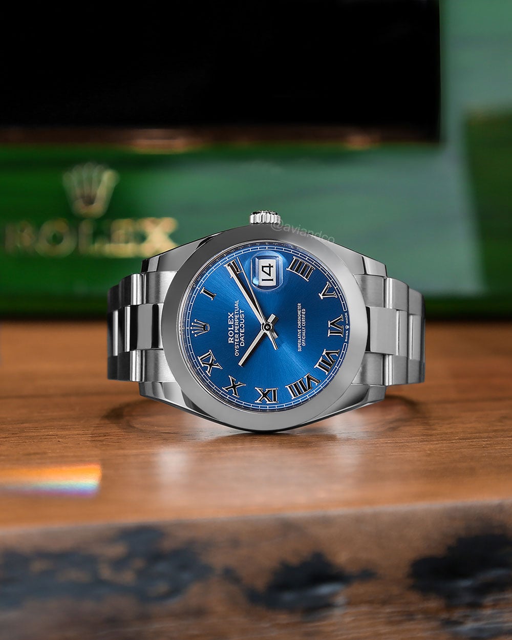 Rolex Datejust 41, stainless steel, blue dial
