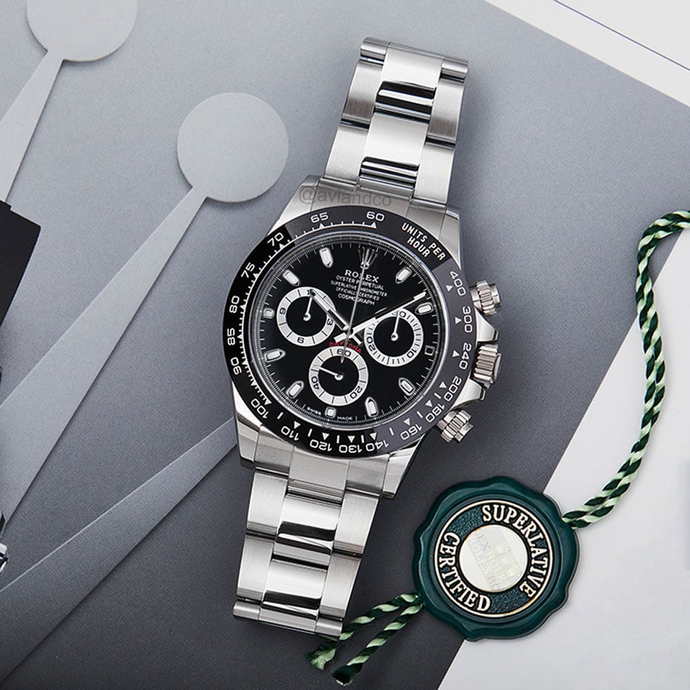 Rolex Daytona 116500LN, Stainless Steel, Black Dial, 40 mm