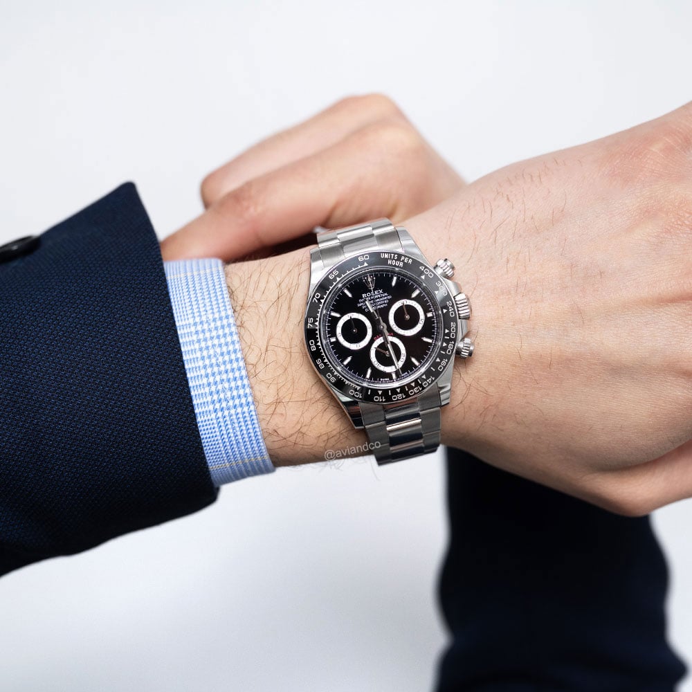 Rolex Cosmograph Daytona, Stainless Steel, Black Dial, Oyster Bracelet
