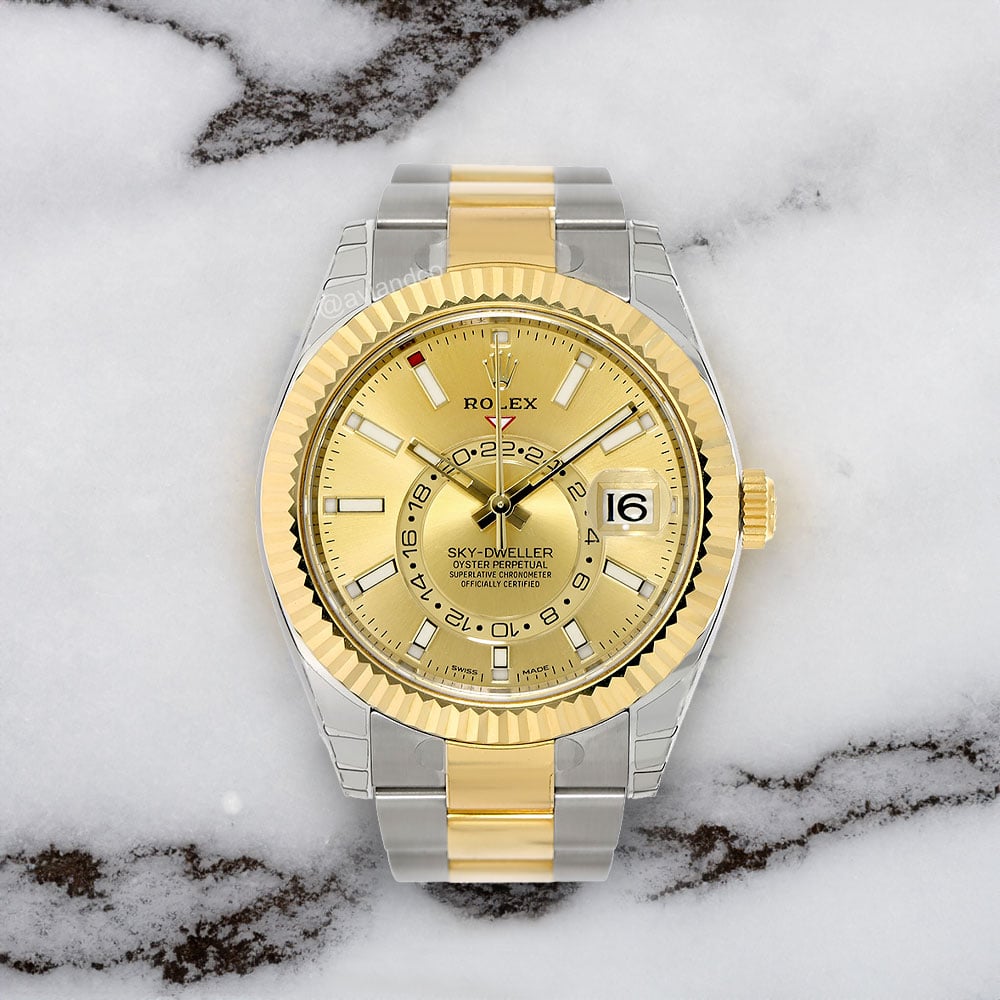 Rolex Sky-Dweller, steel and 18K yellow gold, 42 mm