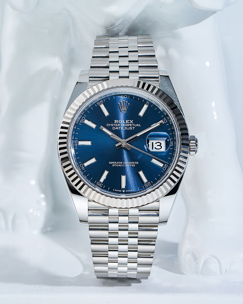 Rolex Datejust 41, Stainless Steel, Blue Index Dial
