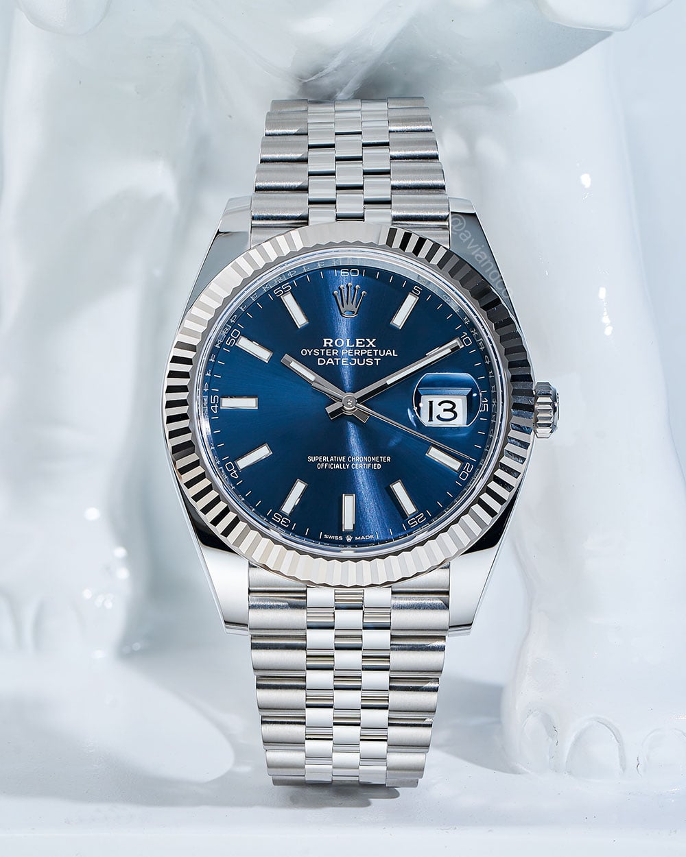 Rolex Datejust 41, Stainless Steel, Blue Index Dial