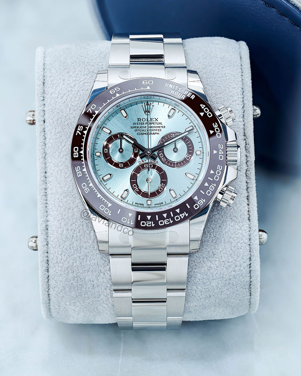 Rolex Cosmograph Daytona, Platinum, Ice Blue Dial