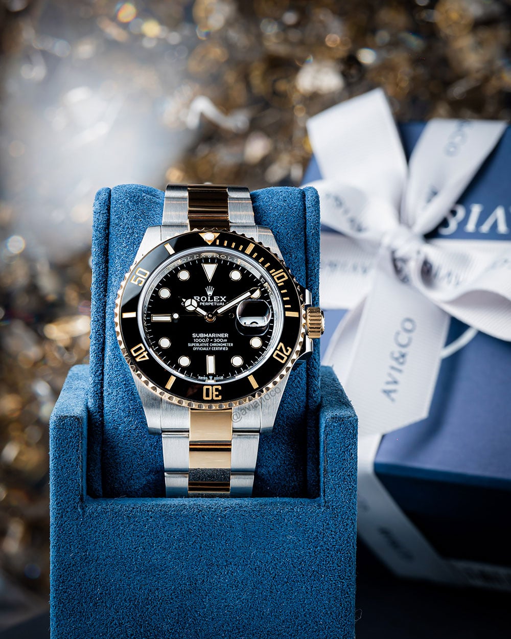 Rolex Submariner, Stainless Steel and 18K Yellow Gold, Black Dial’