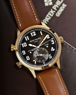 18K Rose Gold Patek Philippe Complications, Brown Dial