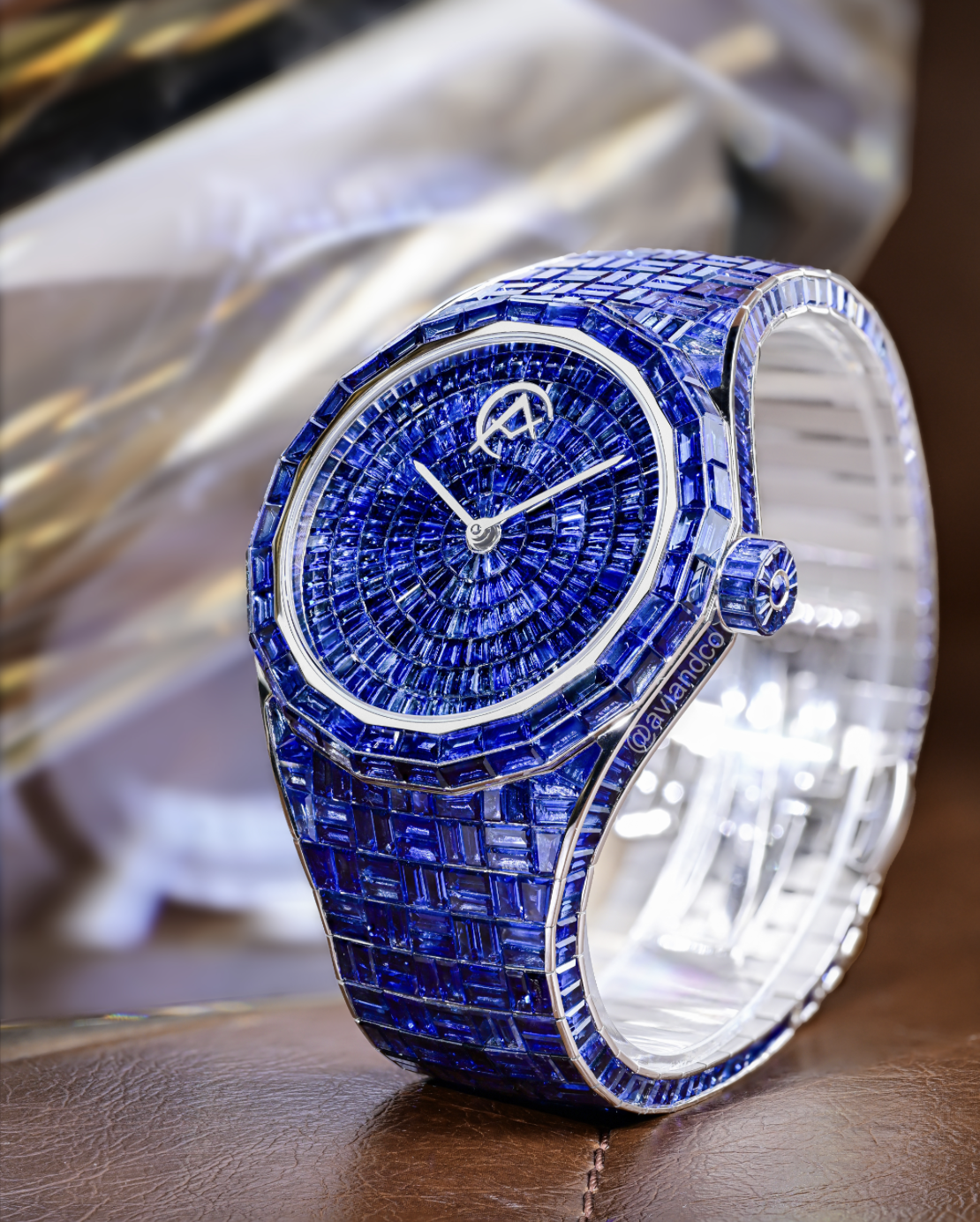 Avi & Co. Hue Collection New Blue Sapphire Watch