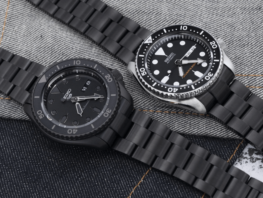 Seiko watches with DLC coating