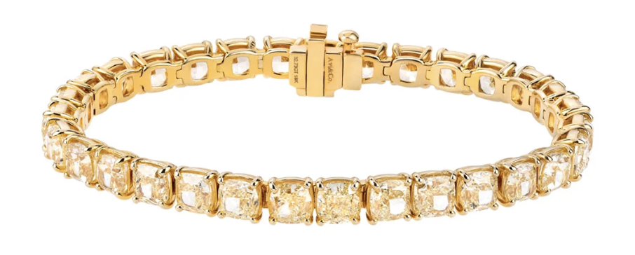 Avi & Co. Yellow Diamond Bracelet, 18K Yellow Gold, 32.73 CT