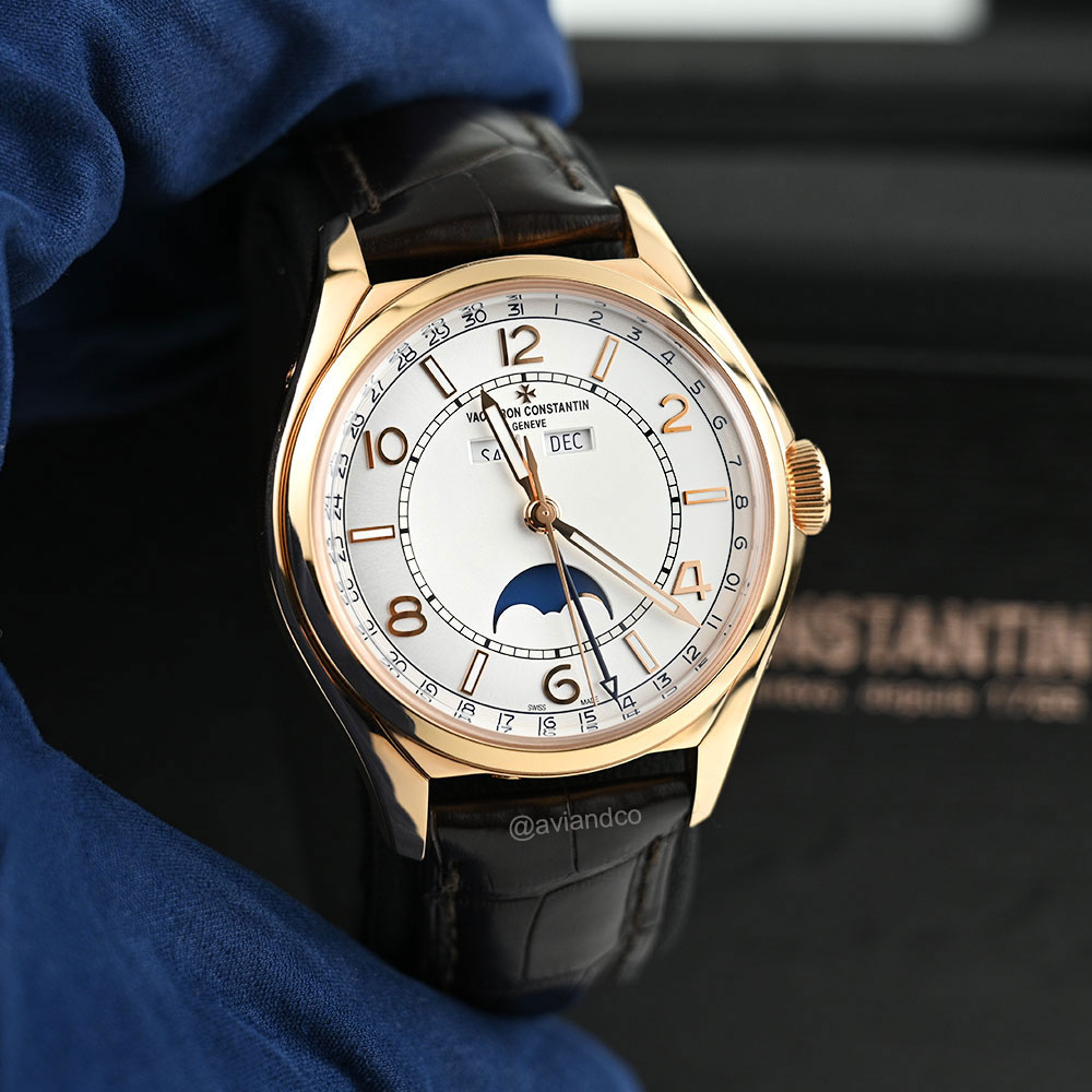 Vacheron Constantin Fiftysix, Complete Calendar, 18K Rose Gold, Silver Dial, 40 mm